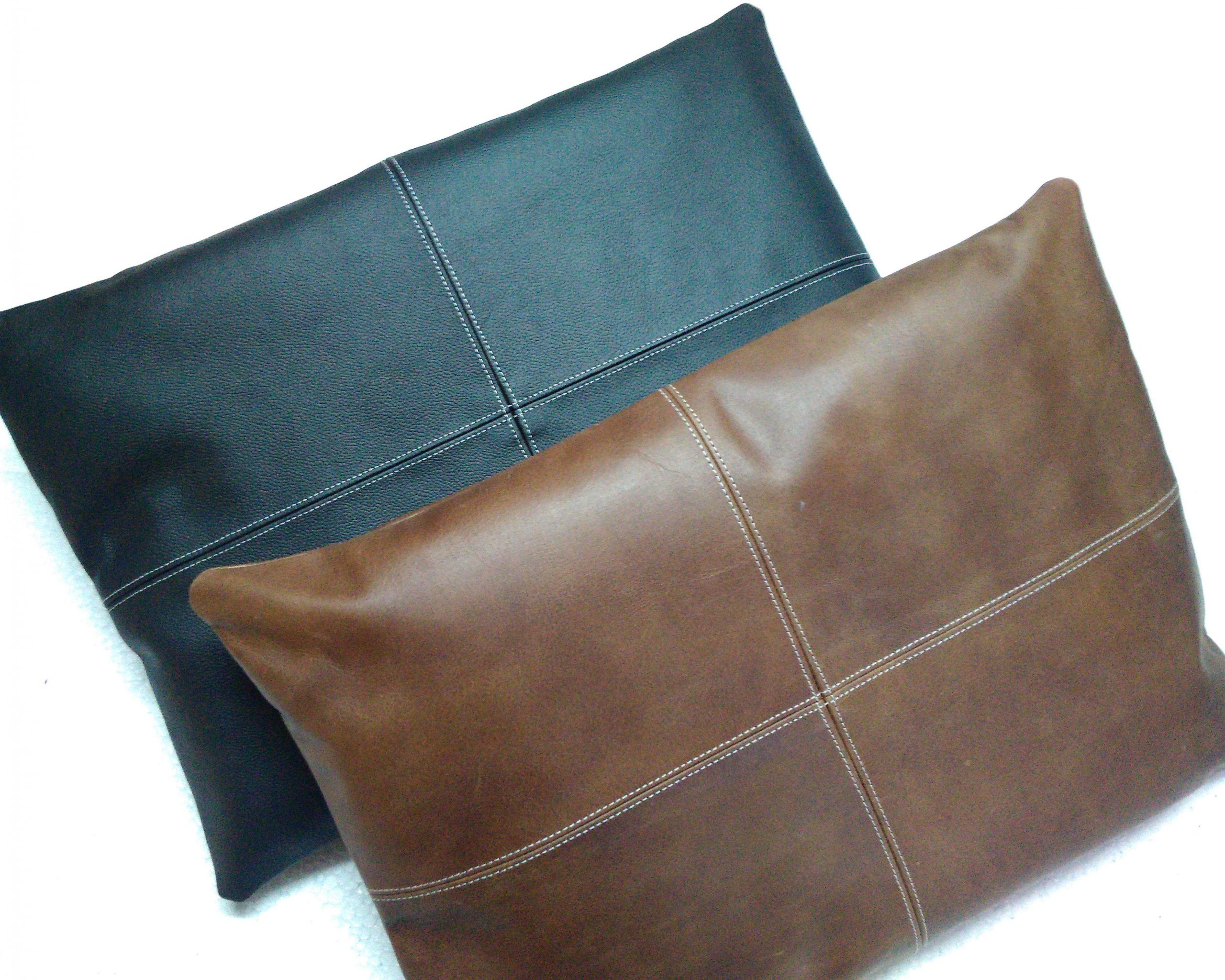 Leather cushion covers hotsell