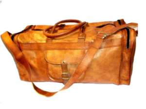 Leather Duffle Bag - Handicraft Villa