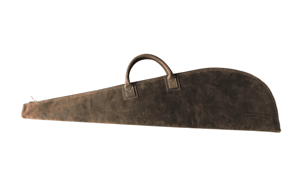 Rifle Case in Genuine Brown Leather :: Handicraft Villa