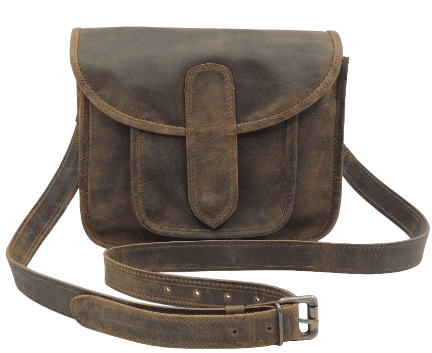 Buffalo leather sling bag