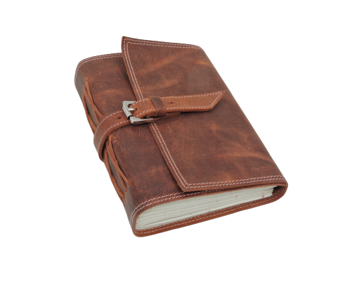 Rustic Buckle Closure Leather Journal